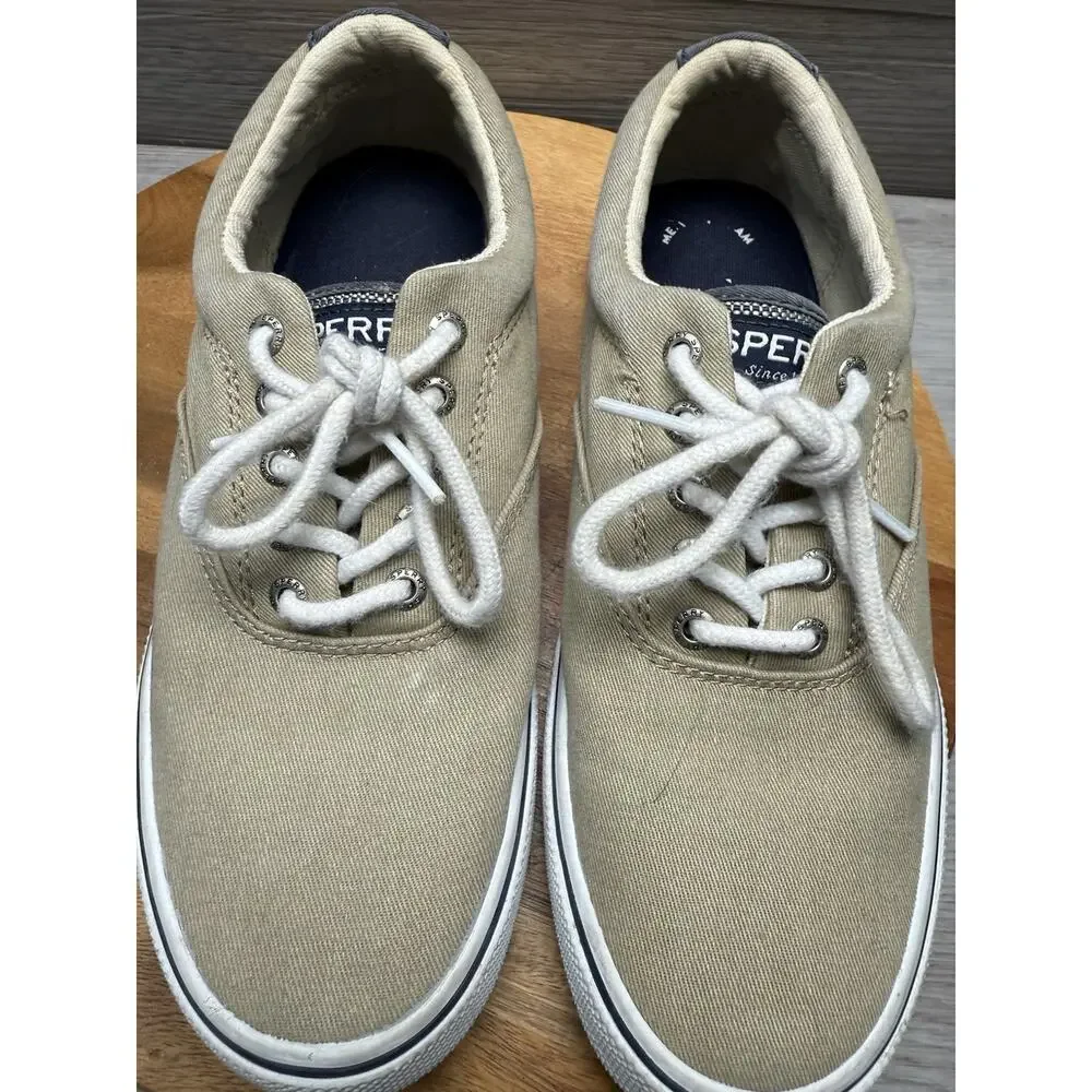 Sperry Halyard Boat Shoes Khaki CVO Men 7.5